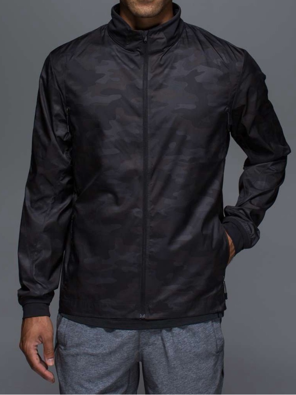 Men Lululemon Surge Jacket in the Lotus Camo